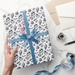 Retro-Süßigkeiten - Vintage Geschenkpapier