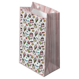 Retro-Süßigkeiten- Weiß Kleine Geschenktüte