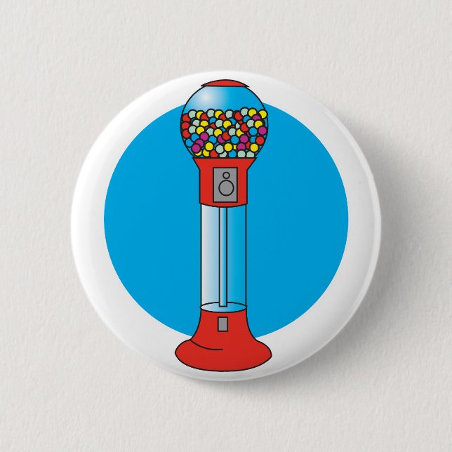 Retro-Süßigkeitenautomat Button (Vorderseite)