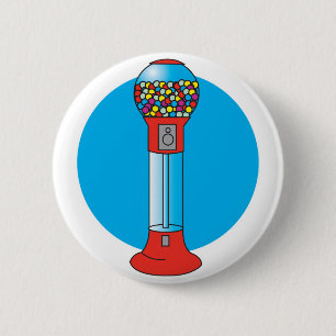 Retro-Süßigkeitenautomat Button