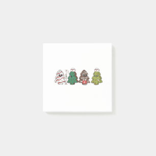 Retro-Süßigkeitenbaum Weihnachten Rosa Schleife Co Post-it Klebezettel