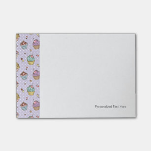 Retro Süßigkeitens-Muster Post-it Klebezettel