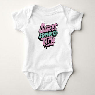 Retro Sweet Summer Time Baby Strampler