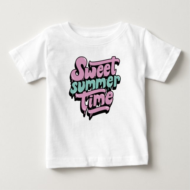 Retro Sweet Summer Time Baby T-shirt (Vorderseite)