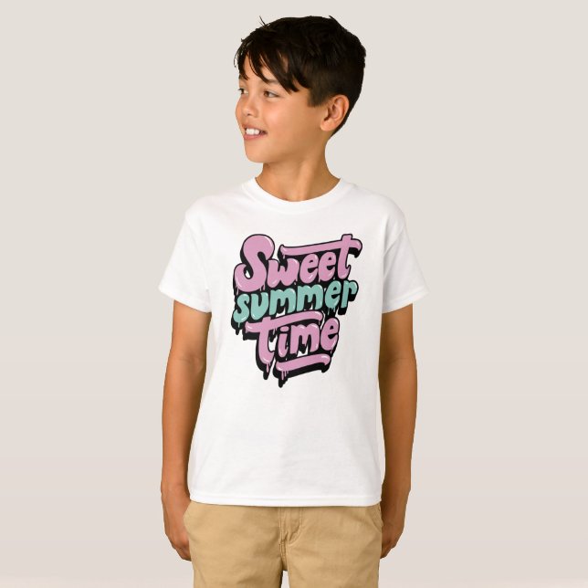 Retro Sweet Summer Time T-Shirt (Vorne ganz)