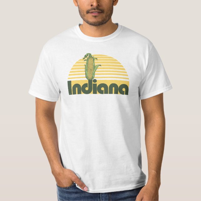 Retro Sweet Zuhause Indiana T-Shirt (Vorderseite)