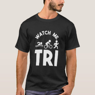 Retro Swim Bike Run Triathlon Athletic Sport Männe T-Shirt