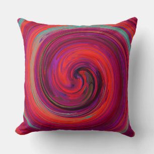 Retro Swirl Abstrakt Art #8 Kissen