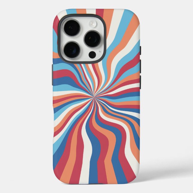 Retro Swirl Abstrakt Art iPhone / iPad Gehäuse Case-Mate iPhone Hülle (Rückseite)