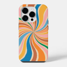 Retro Swirl Abstrakt Art iPhone / iPad Gehäuse