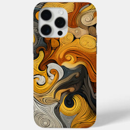 Retro Swirl Gemusterte Farbdrucke Case-Mate iPhone Hülle