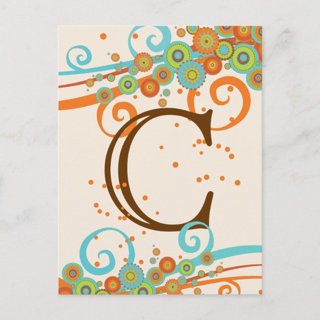 Retro Swirt Celebration Machen Sie Ihre eigene Ban Postkarte (Vorderseite)