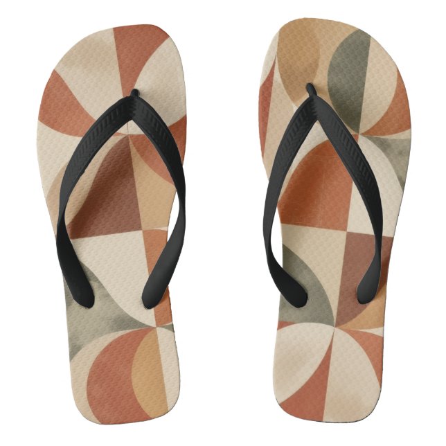 "Retro Symmetry" Flip Flops (Fußbett)