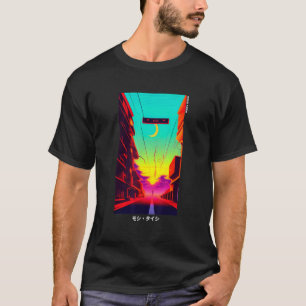 Retro Synthwave Japanisch Vaporwave Art Otaku T-Shirt
