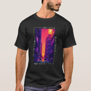 Retro Synthwave Japanisch Vaporwave Otaku Aest der T-Shirt