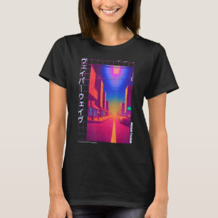 Retro Synthwave Japanisch Vaporwave Otaku Aest der T-Shirt
