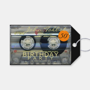 Retro T2 Audiotape 50. Geburtstag Vielen Dank, das Geschenkanhänger