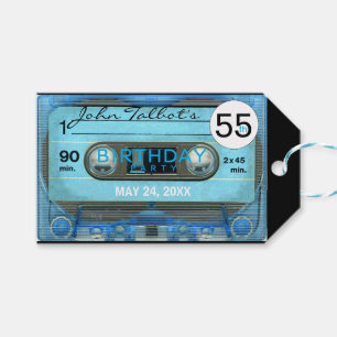 Retro T4 Audiotape 55. Geburtstag Vielen Dank, das Geschenkanhänger