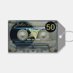 Retro T5 Audiotape 50. Geburtstag Vielen Dank, das Geschenkanhänger