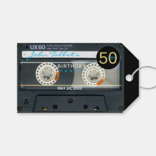 Retro T6 Audiotape 50. Geburtstag Vielen Dank, das Geschenkanhänger