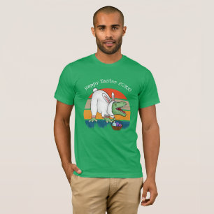 Retro T-Rex in Ostern Bunny Costume Egg Hunt T-Shirt