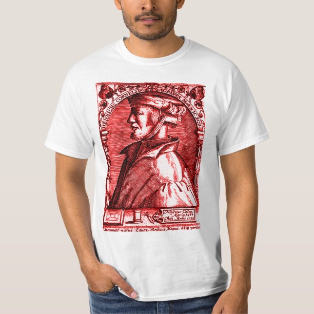 Retro T-Shirt Cornelius Agrippa (Vorderseite)