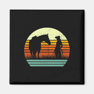Retro T-Shirt für Damen & Amp; Mädchen I Liebe Magnet