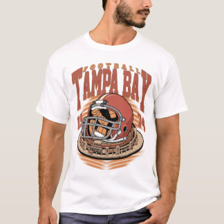 Retro-T-Shirt mit Vintage-Tampa-Bay-Footballhelm T-Shirt