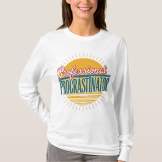 Retro-T-Shirt „Professional Procrastinator“ – Lust T-Shirt
