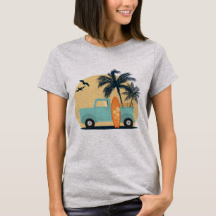 Retro-T - Shirt surfen