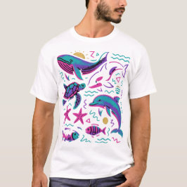 Retro-T - Shirt von Sea Animal 90s | Whale