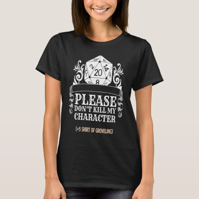 Retro Tabletop Dungeons Game I RPG Dice Cube T-Shirt (Vorderseite)