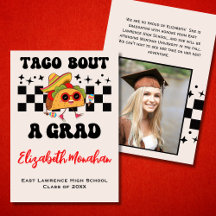 Retro Taco Bout A Grad Funny Foto Abschluss