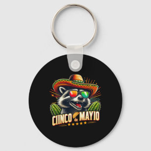 Retro Taco Dinosaur Funny Cinco De Mayo Men Women Schlüsselanhänger