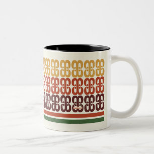 Retro Taco Shop Muster Tasse