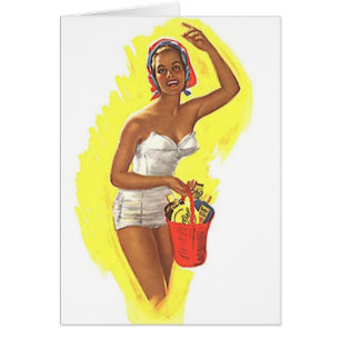 Retro Tag an der Strand-Karten-Spaß-Vintagen