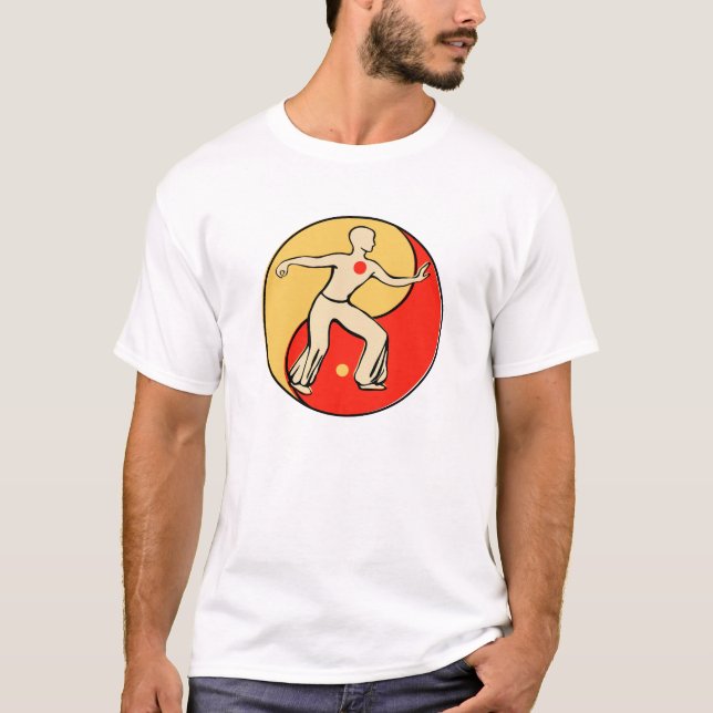Retro Tai-Chi-T - Shirt (Vorderseite)