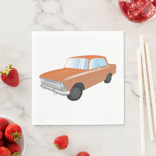 Retro Tan Car Serviette