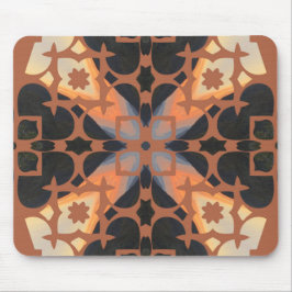 Retro-Tan-Muster Mousepad