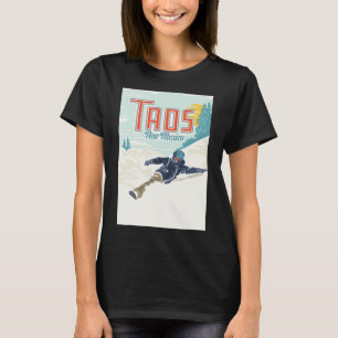 Retro Taos Ski Valley New Mexico Skifahren Snowboa T-Shirt