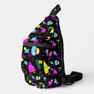 RETRO TAPE FARBIGE FORMEN CROSSBODY BAG