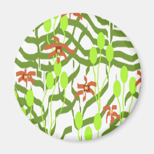 Retro Tapete - Broadhurst inspiriert Magnet