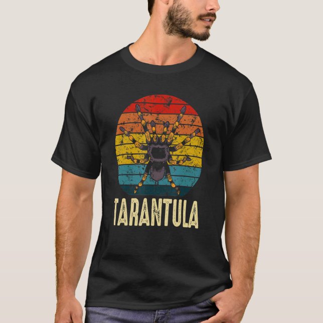 Retro-Tarantel-Halter Haustier Spinne 2 T-Shirt (Vorderseite)