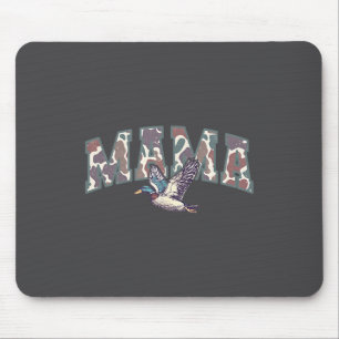 Retro-Tarnmuster-Entenjagd-Mama 1. Geburtstag Fami Mousepad