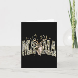Retro-Tarnmuster-Jäger-Mama altes Tarnmuster-Mama Karte