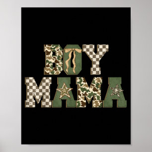 Retro-Tarnung Jagd Junge Mama alte Tarnung Mama Mu Poster