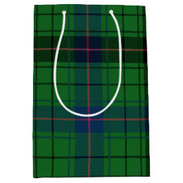Retro Tartan Davidson Green Kariert Mittlere Geschenktüte