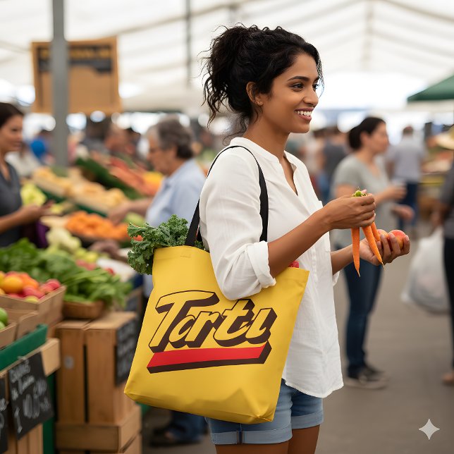 Retro "Tartu" Tote Bag - Bold Pop Ästhetik (Von Creator hochgeladen)