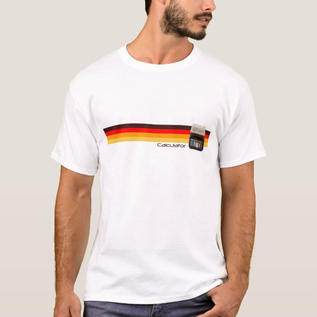 Retro Taschenrechner T-Shirt (Vorderseite)