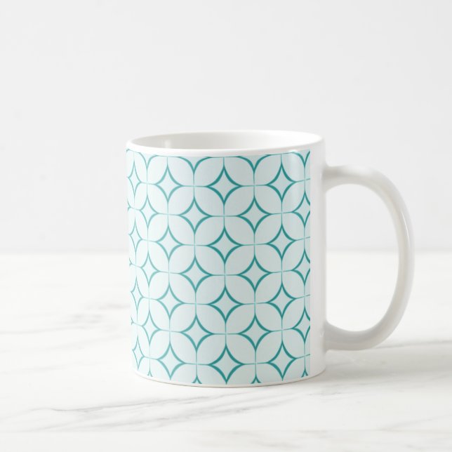 Retro-Tasse, Aquamarin Tasse (Rechts)